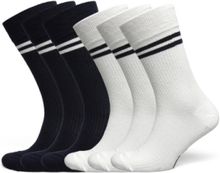 Sock Cotton 6-P, Multi 115S24 6 Pc/Pack Underwear Socks Regular Socks White TOPECO