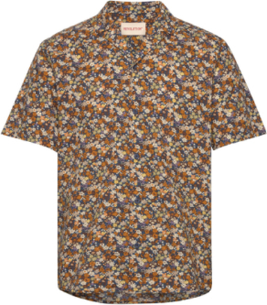 Short-Sleeved Cuban Shirt Tops Shirts Short-sleeved Orange Revolution