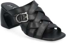 Id Open Woven Mule- 65Mm Crescent Heel Designers Heels Heeled Sandals Black 3.1 Phillip Lim