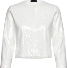 Sequin Cardigan.comp Designers Knitwear Cardigans White Theory