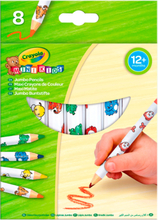 Crayola 8 Mini Kids Jumbo Pencils Toys Creativity Drawing & Crafts Drawing Coloured Pencils Multi/patterned Crayola