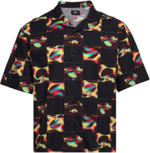 Saike Check Shirt Ss - Multicolor Tops Shirts Short-sleeved Black Edwin