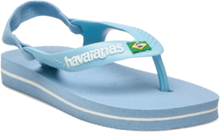 Hav. Baby Brasil Logo Ii Shoes Summer Shoes Blue Havaianas