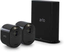 Arlo Ultra 2 Spotlight Trådlös Övervakningskamera 2-pack Svart