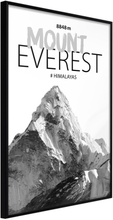 Plakat - Peaks of the World: Mount Everest - 40 x 60 cm - Sort ramme