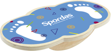 Spordas Holz Balance Board für Kinder Blau