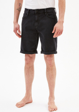 Armedangels M's Naail Black Dnm Denim shorts - Organic cotton