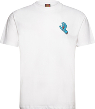 Screaming Hand Chest T-Shirt Tops T-Kortærmet Skjorte White Santa Cruz