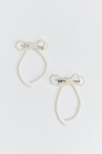 Gina Tricot - 2-pack pearl bow hair clip - Hårtilbehør - White - ONESIZE - Female
