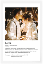 Acryl-Print 'Definition Liebe'