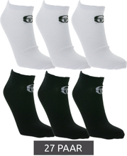27 Paar Sergio Tacchini Sneaker-Socken modische Baumwoll-Socken 230000830 Schwarz oder Weiß