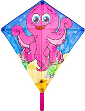 HQ Invento Kite Eddy Octopus Pink, Blau, Gelb