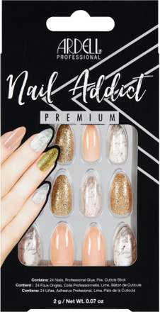 Ardell Nail Addict Pink Marble & Gold
