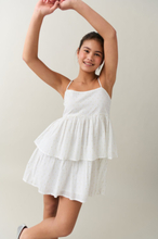 Gina Tricot - Y lurex frill dress - klänningar - White - 146/152 - Female