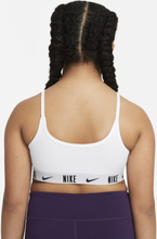 Nike Trophy Older Kids' (Girls') Bra (Extended Size) - White