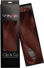 Poze Hairextensions Clip & Go Extensions 50 cm 4RG Auburn
