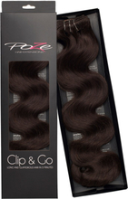 Poze Hairextensions Clip & Go Standard Wavy 55 cm 2B Dark Espres