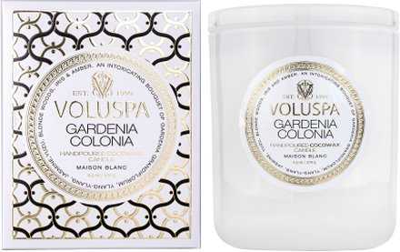 Voluspa Gardenia Colonia Maison Blanc Boxed Candle 60h