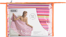Smart Beach & Travel Towel Pink Stripes