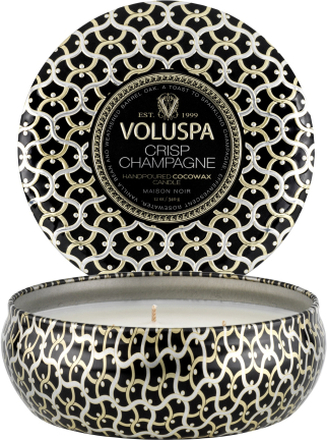 Voluspa Crisp Champagne 3-Wick Tin Candle 40h