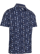 All Over Golf Essentials Print Polo Tops Polos Short-sleeved Navy Callaway