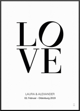 Love Letters Poster, 30 x 40 cm