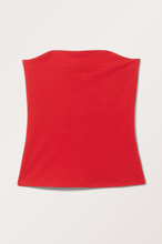 Smooth Fitted Tube Top - Red