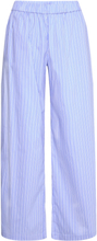 Jessie Trousers Bottoms Trousers Straight Leg Blue Stylein