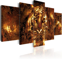 Billede - Golden Tiger - 200 x 100 cm