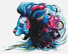 Malen nach Zahlen - lion color - by Pixie Cold, ohne Rahmen