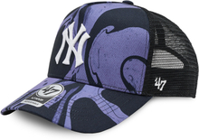 Keps 47 Brand Mlb New York Yankees Enamel Twist Mesh '47 Mvp Dt B-ENLDT17PTP-PP Purple