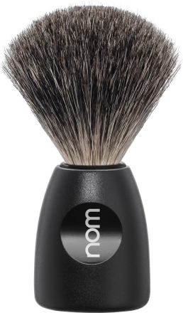 NOM LASSE Shaving Brush Pure Badger Black Black