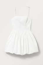 Short Poplin Mini Dress - White