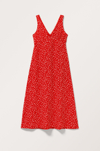 V-neck Maxi Dress - Red