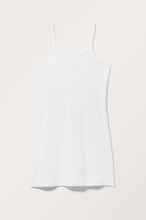 Mini Rib Slip Dress - White