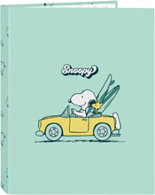Ringpärm Snoopy Groovy Grön A4 26.5 x 33 x 4 cm