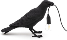 Seletti - Bird Lamp Waiting Tischleuchte Außen Schwarz
