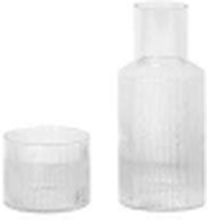 ferm LIVING - Ripple Carafe Set Small Clear