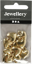 Smyckeshjärtan Guld - 10-pack