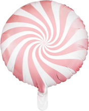 Lys Rosa Candy Mønstret Folieballong 45 cm