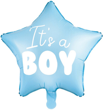 Its a Boy - Blå Stjerneformet Folieballong 48 cm