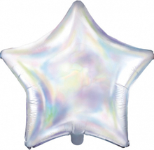 Iriserande Stjärnformad Folieballong 48 cm