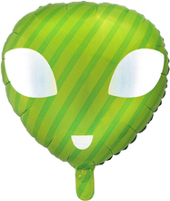 Emoji Alien-Formad Folieballong 47x48 cm