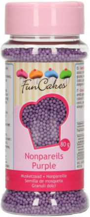 Strössel Sockerpärlor mini, lila - FunCakes