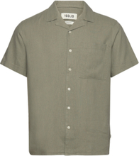 Sdallan Cuba Tops Shirts Short-sleeved Green Solid