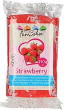 Röd Sockerpasta med jordgubbssmak - FunCakes