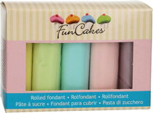 Sockerpasta multipack Pastellfärger, 500 g - FunCakes