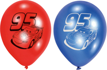 Ballonger Bilar/Cars - 6-pack