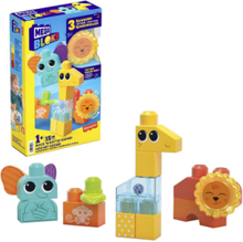 Bloks Rock 'N Rattle Safari Toys Baby Toys Educational Toys Stackable Blocks Multi/patterned MEGA Bloks