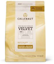 Belgisk Vit Choklad Velvet, 2,5 kg - Callebaut